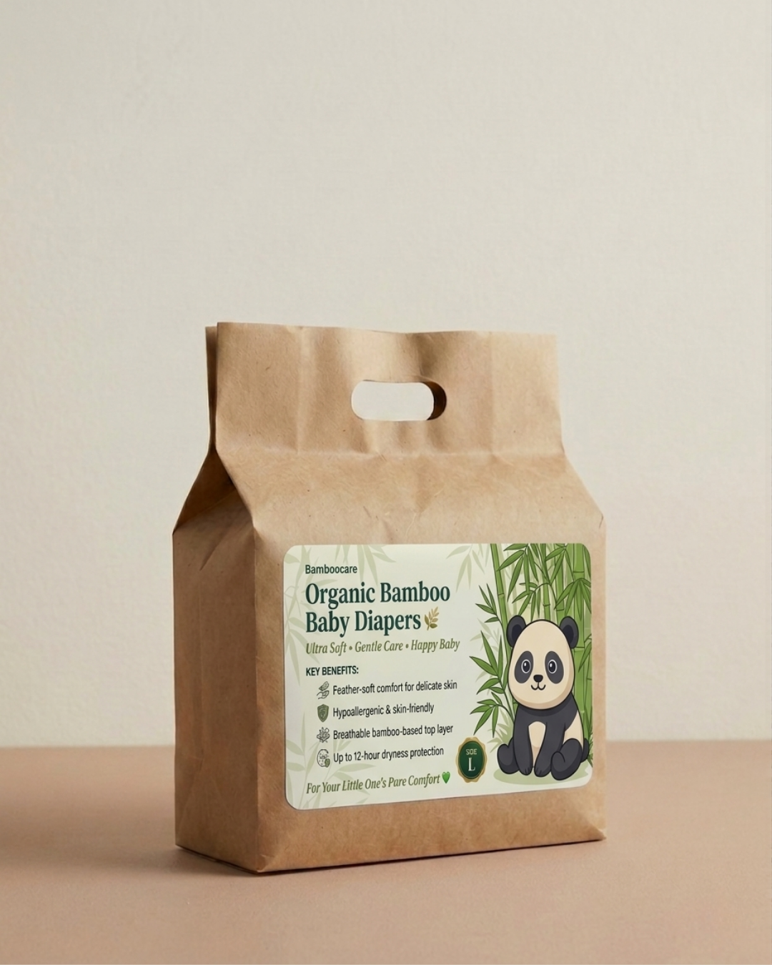 BambooCare's Organic Bamboo Baby Diapers (25 pcs in a pack)